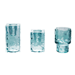 Creative Co-op Hammered Glass Taper Holders
