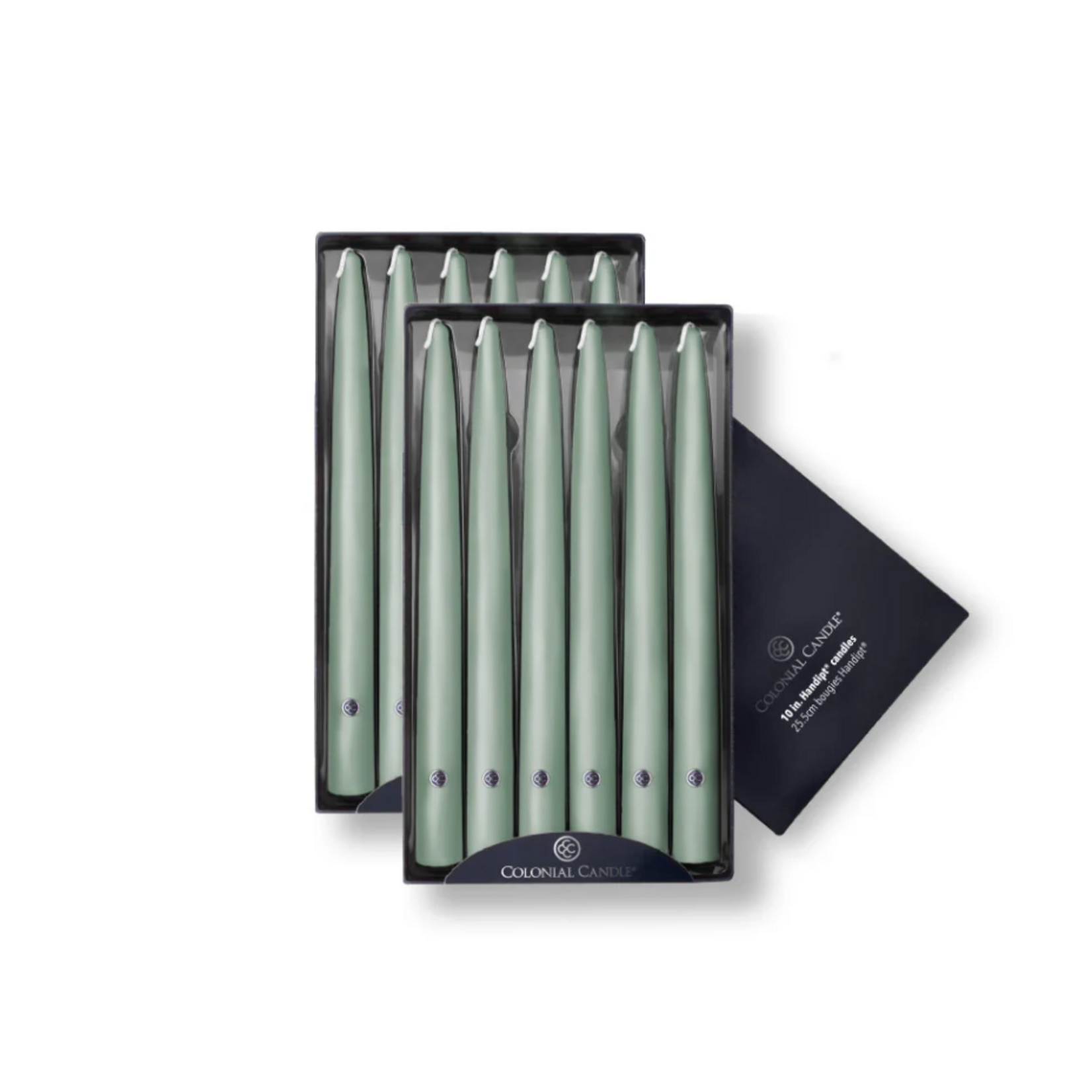 Colonial Candle 10" Colonial Green Handipt Tapered Candle