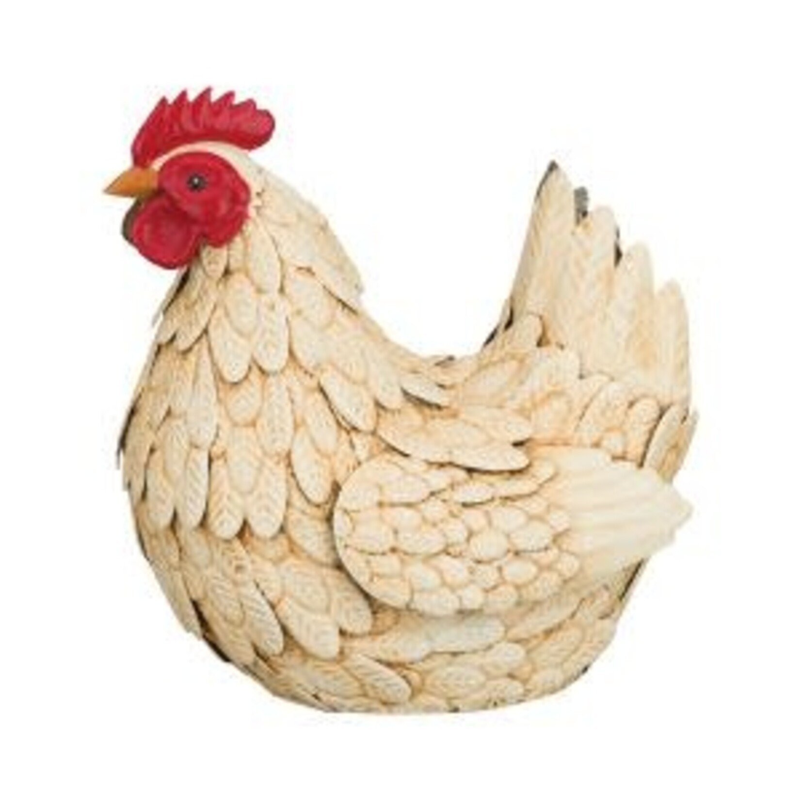 Buff Hen Decor - White