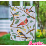 Birds Suede Garden Flag