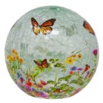 Field of Monarchs Crackle Glass LED