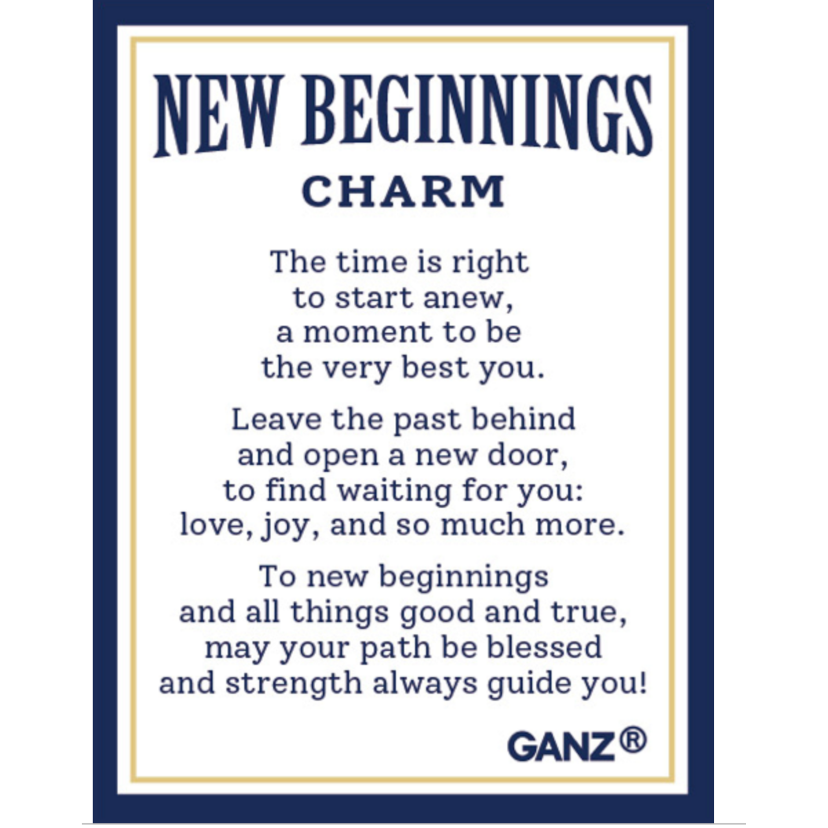 Ganz New Beginnings Charm