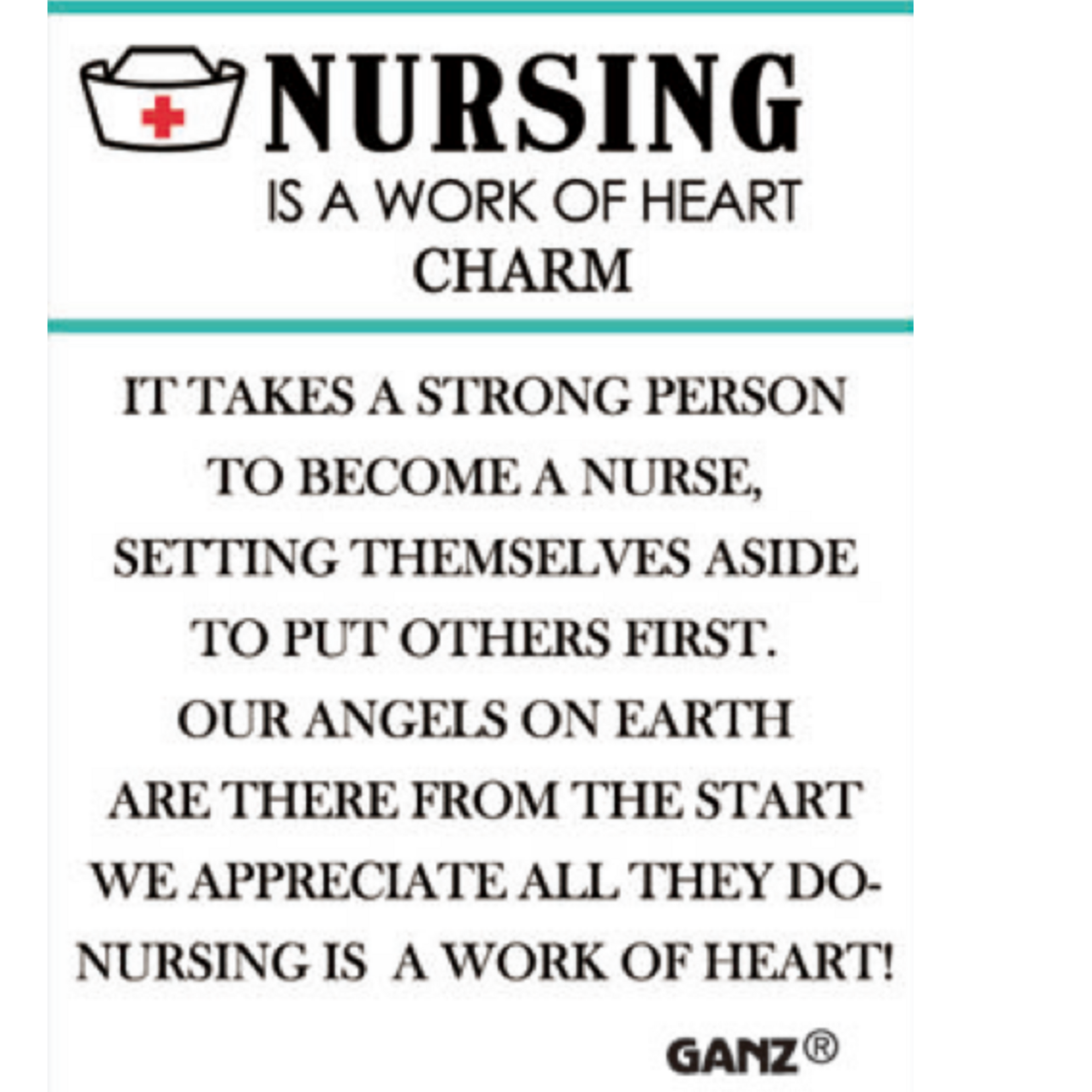 Ganz Nursing is a Work of Heart Charm