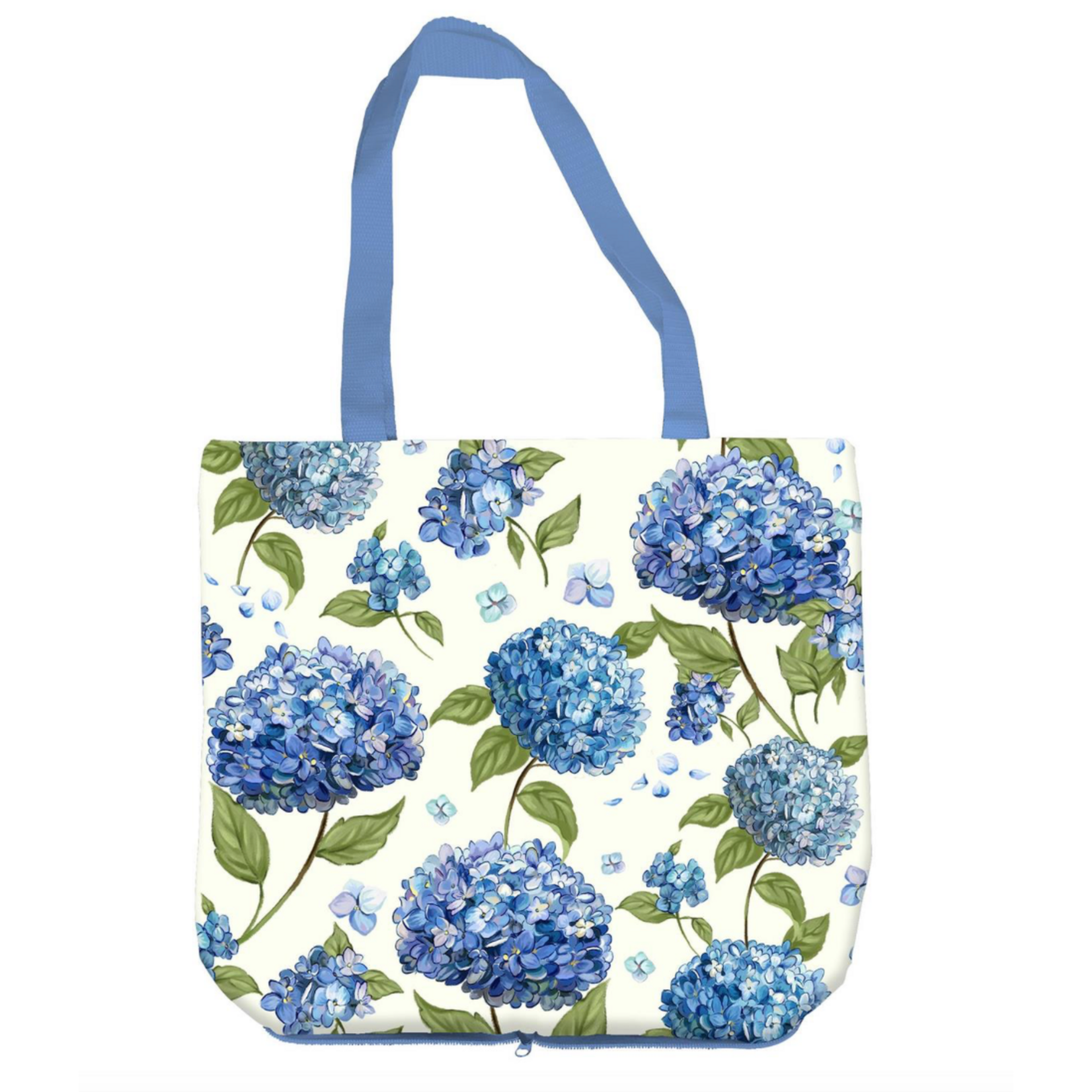 Hydrangea Tote Foldable Compact 15.5"L x 4.5"W x 16.5"H
