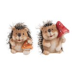 Ganz Hedgehogs with Mushroom Figurine