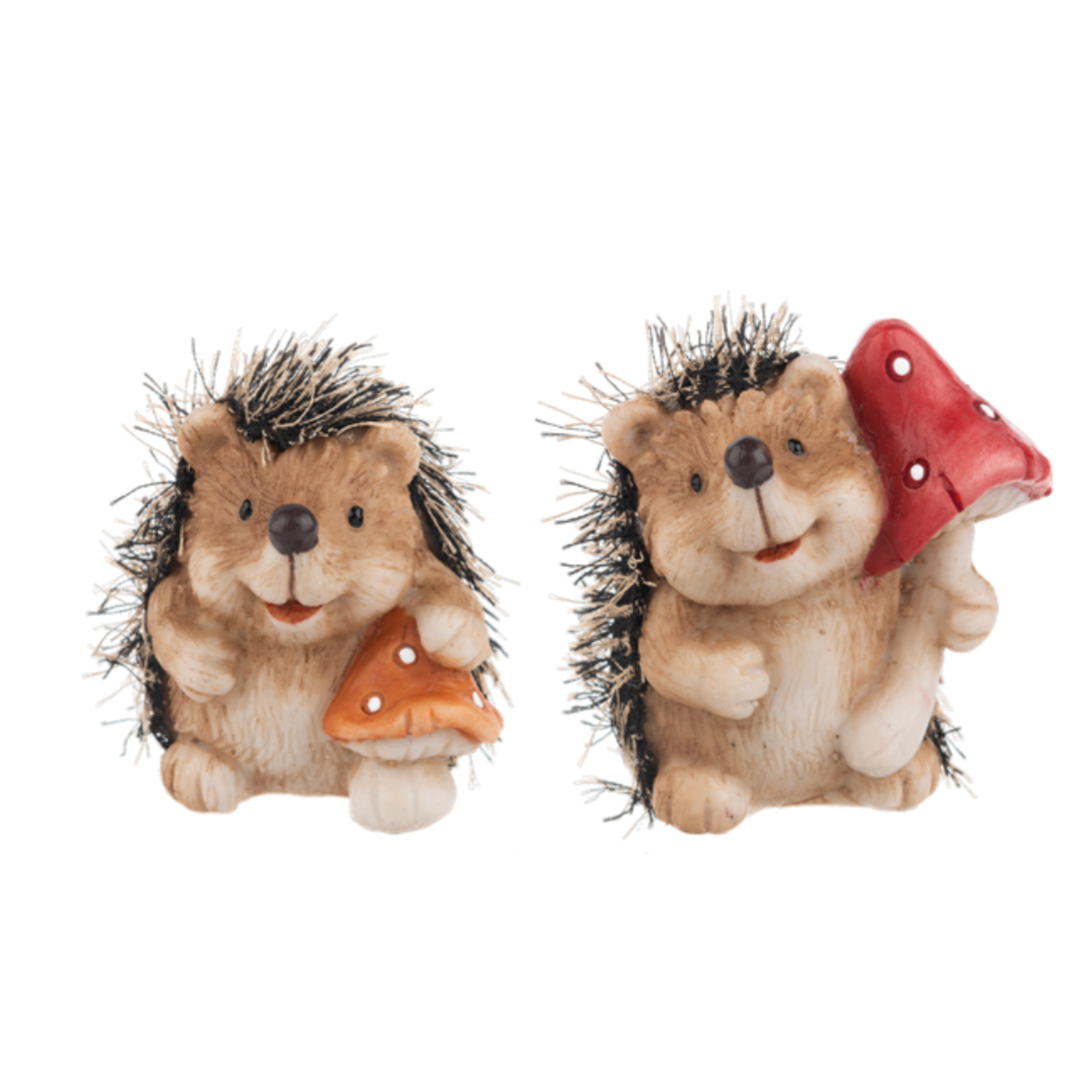 Ganz Hedgehogs with Mushroom Figurine