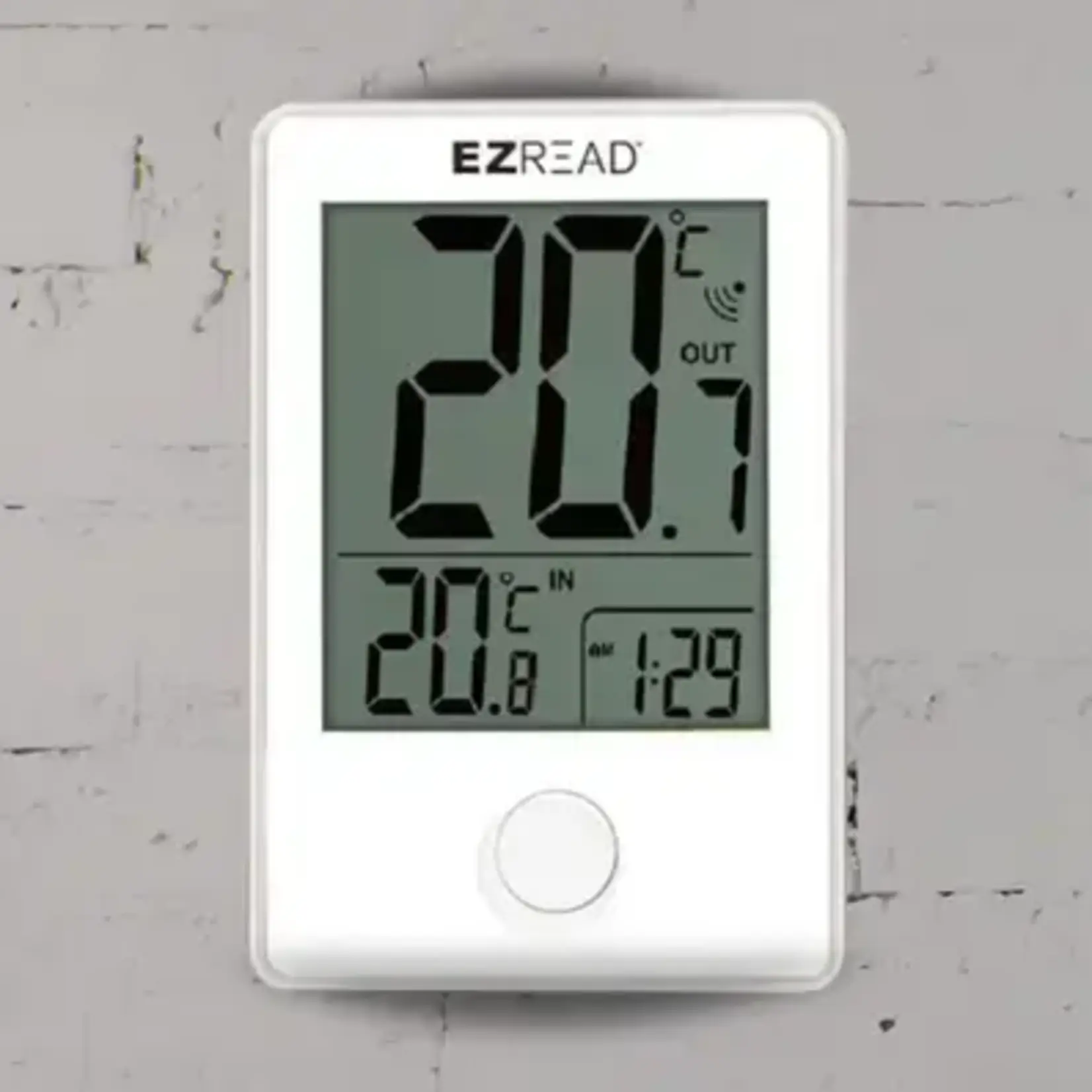 Digital Thermometer w/Clock - Small