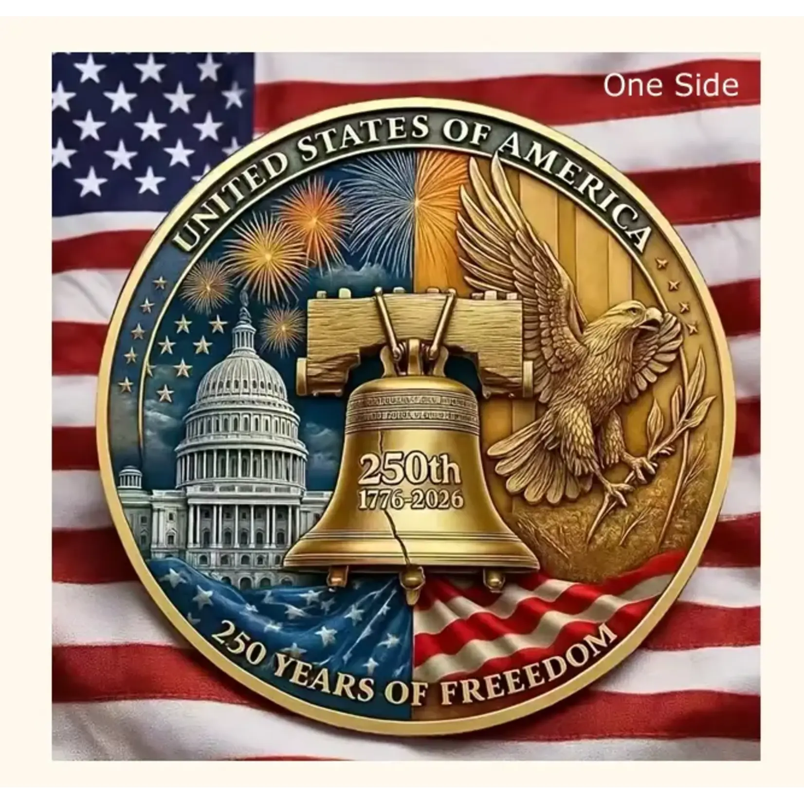 American Independence 250th Anniversary Coin 1776-2026