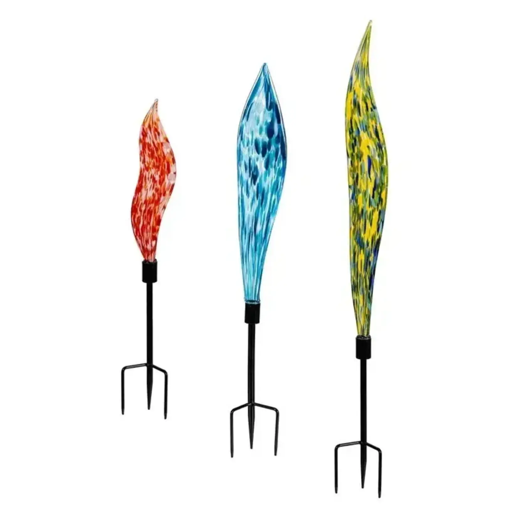Handblown Art Glass Garden Stake-Large 36" H