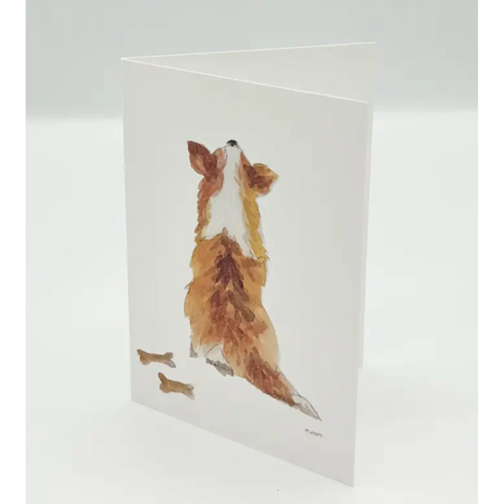 Melissa Hyatt Corgi Watercolor Mini Dog Enclosure Card & Envelope