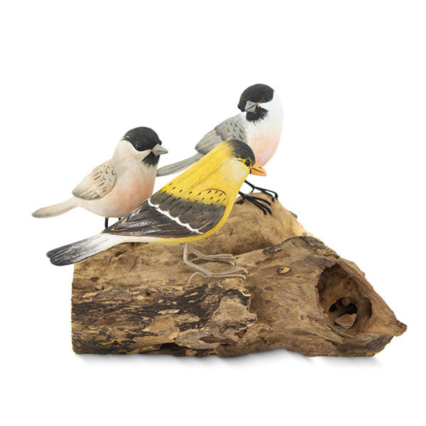 Chickadee & Goldfinch on Root