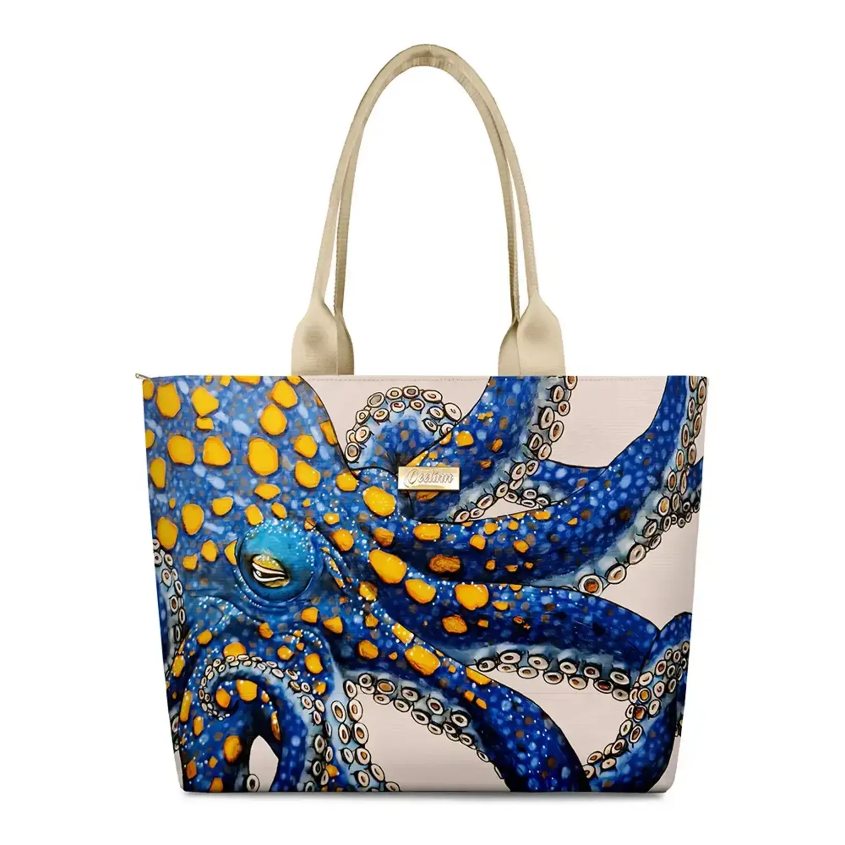 Blue Octopus Tote Bag
