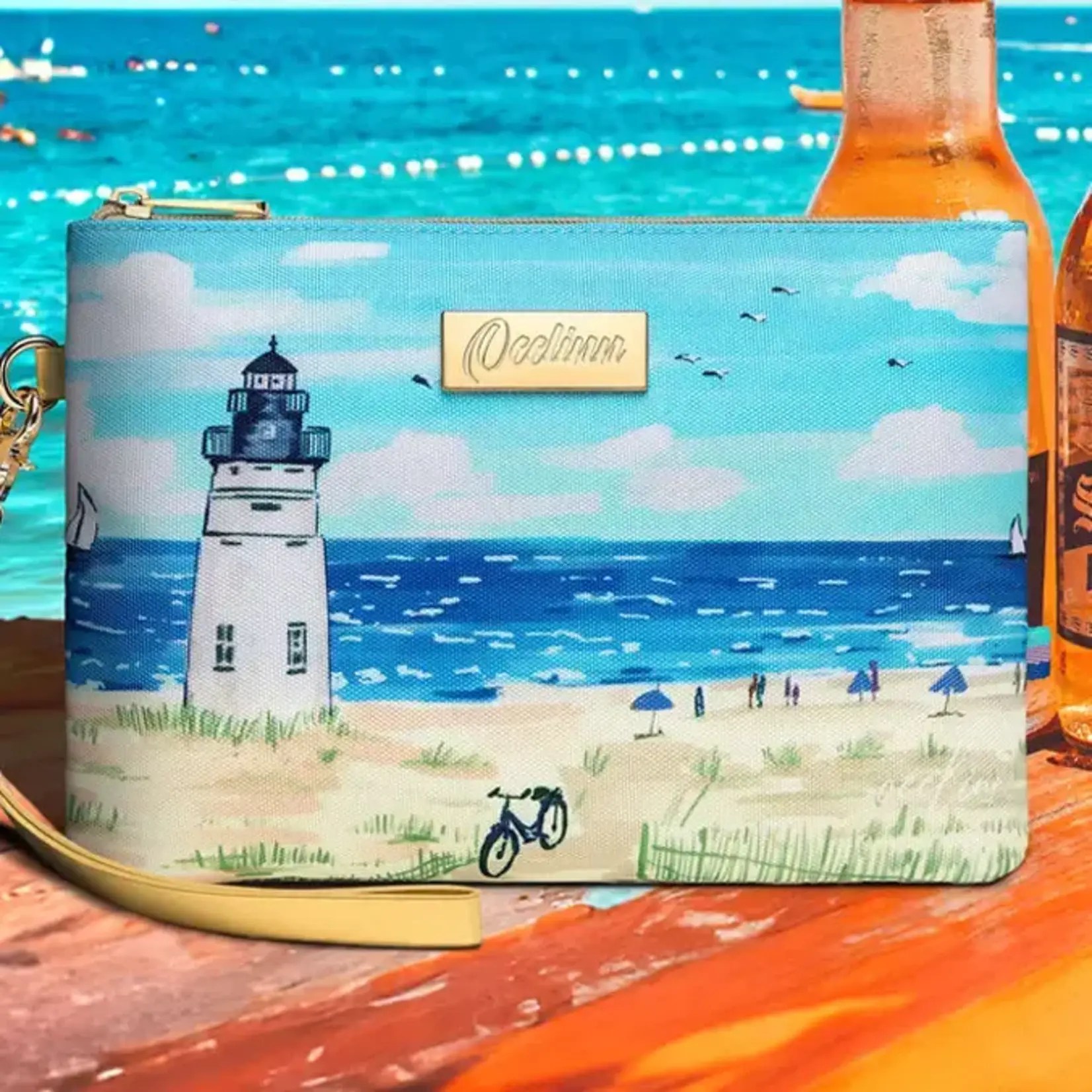 Lighthouse Zip Pouch Wristlet