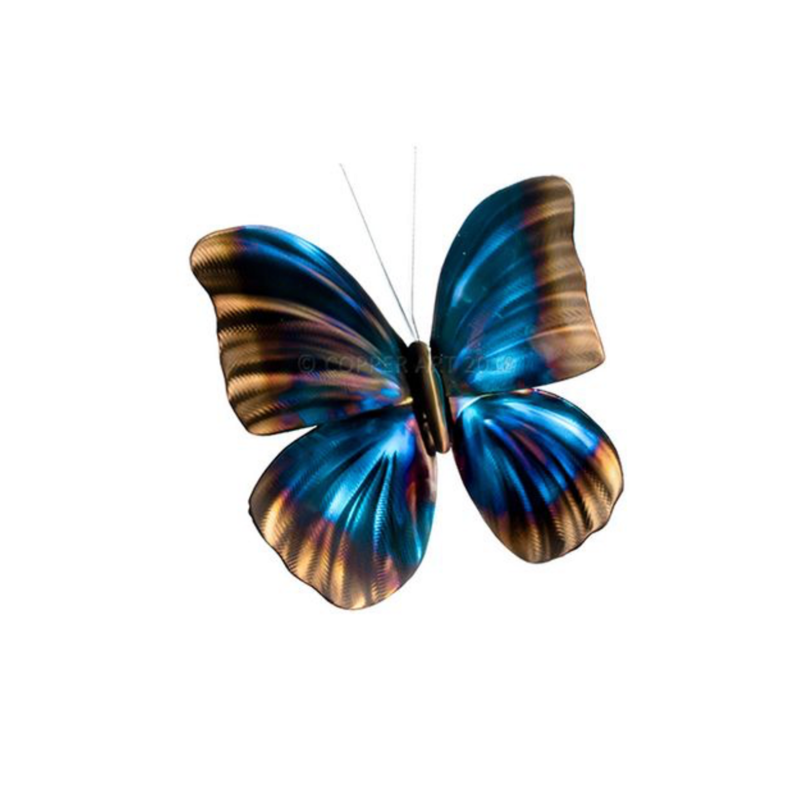 T.I. Designs Butterly Wall Decor-Blue Morpho