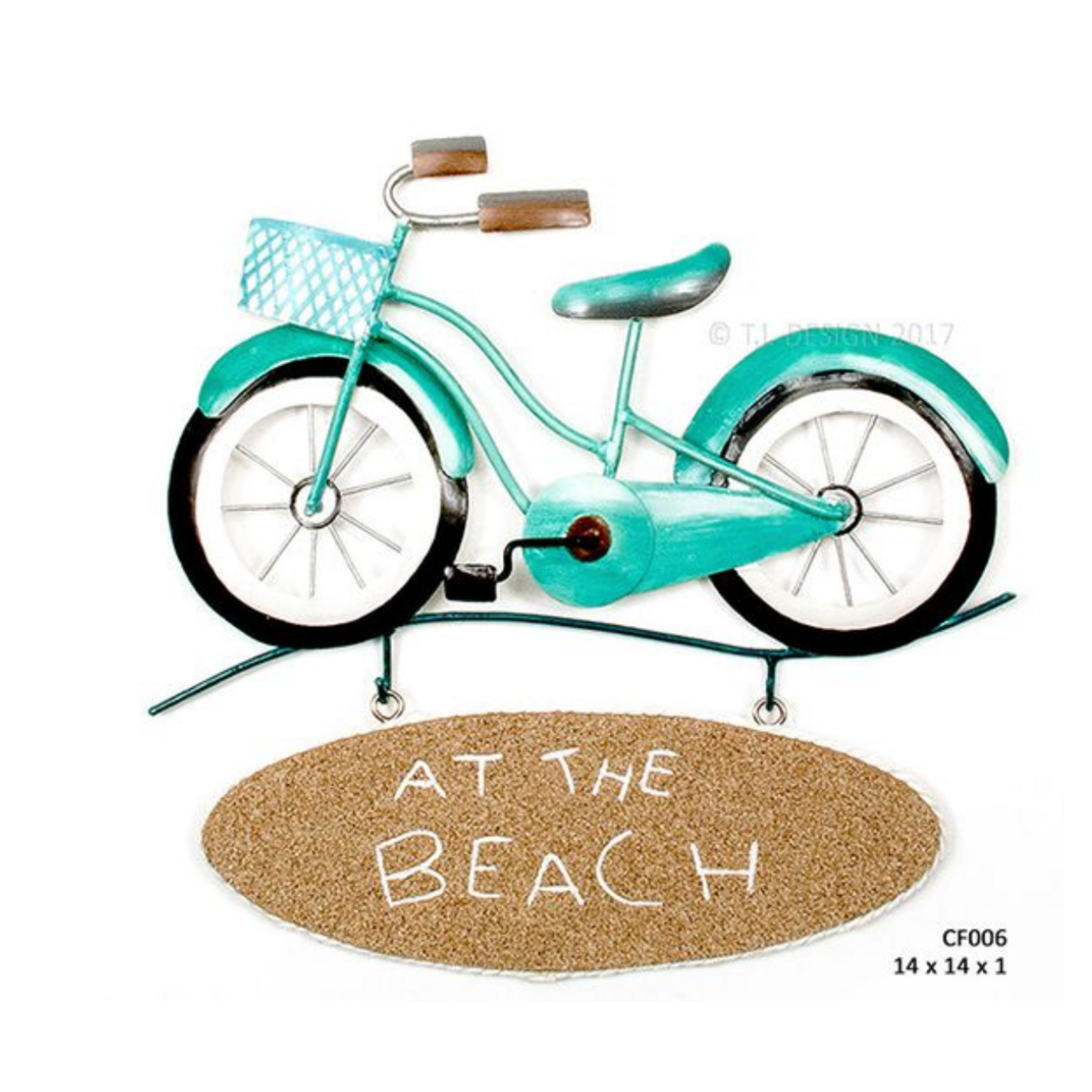 T.I. Designs Beach Bike "At the Beach" Sign