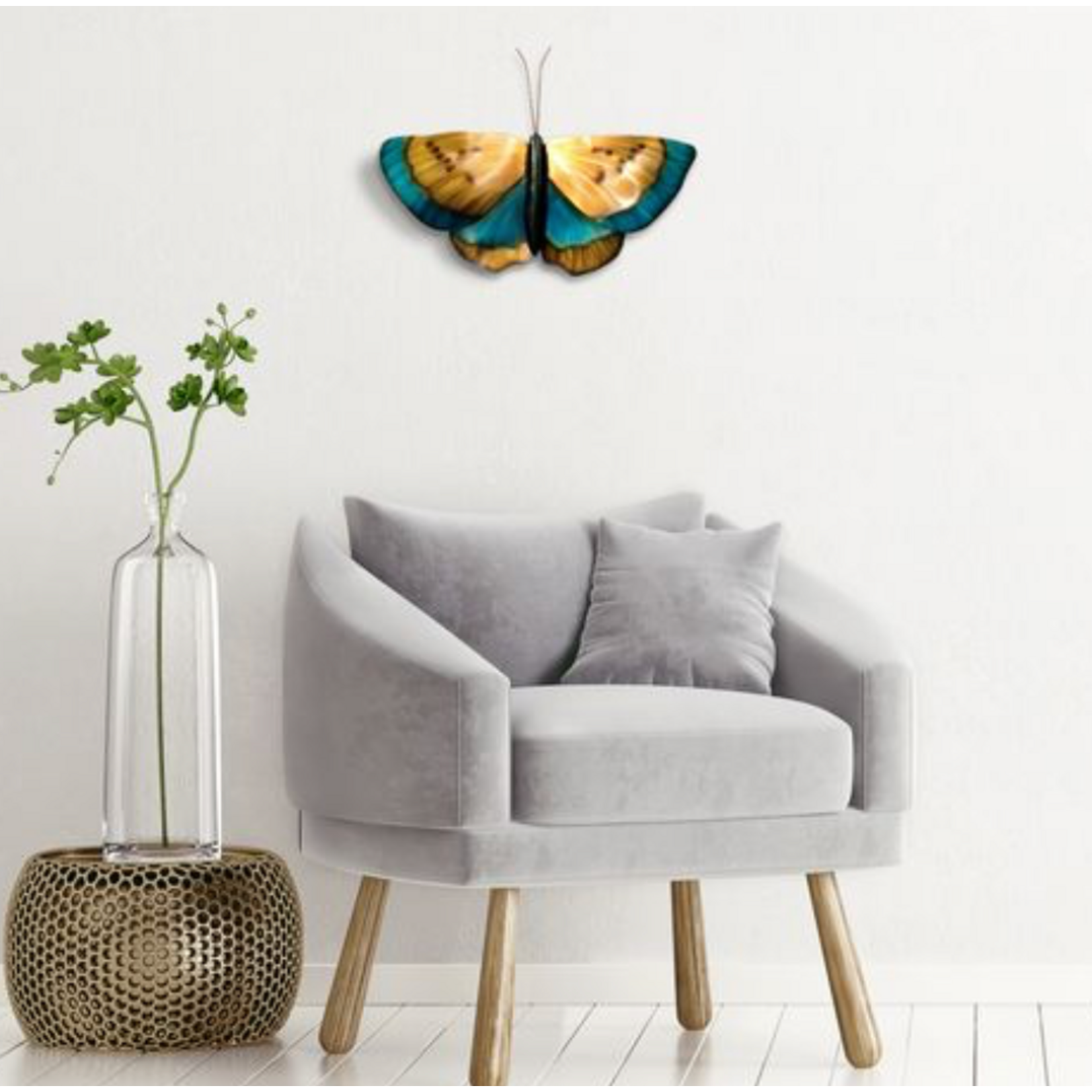 T.I. Designs Butterfly-Copper Wall Decor