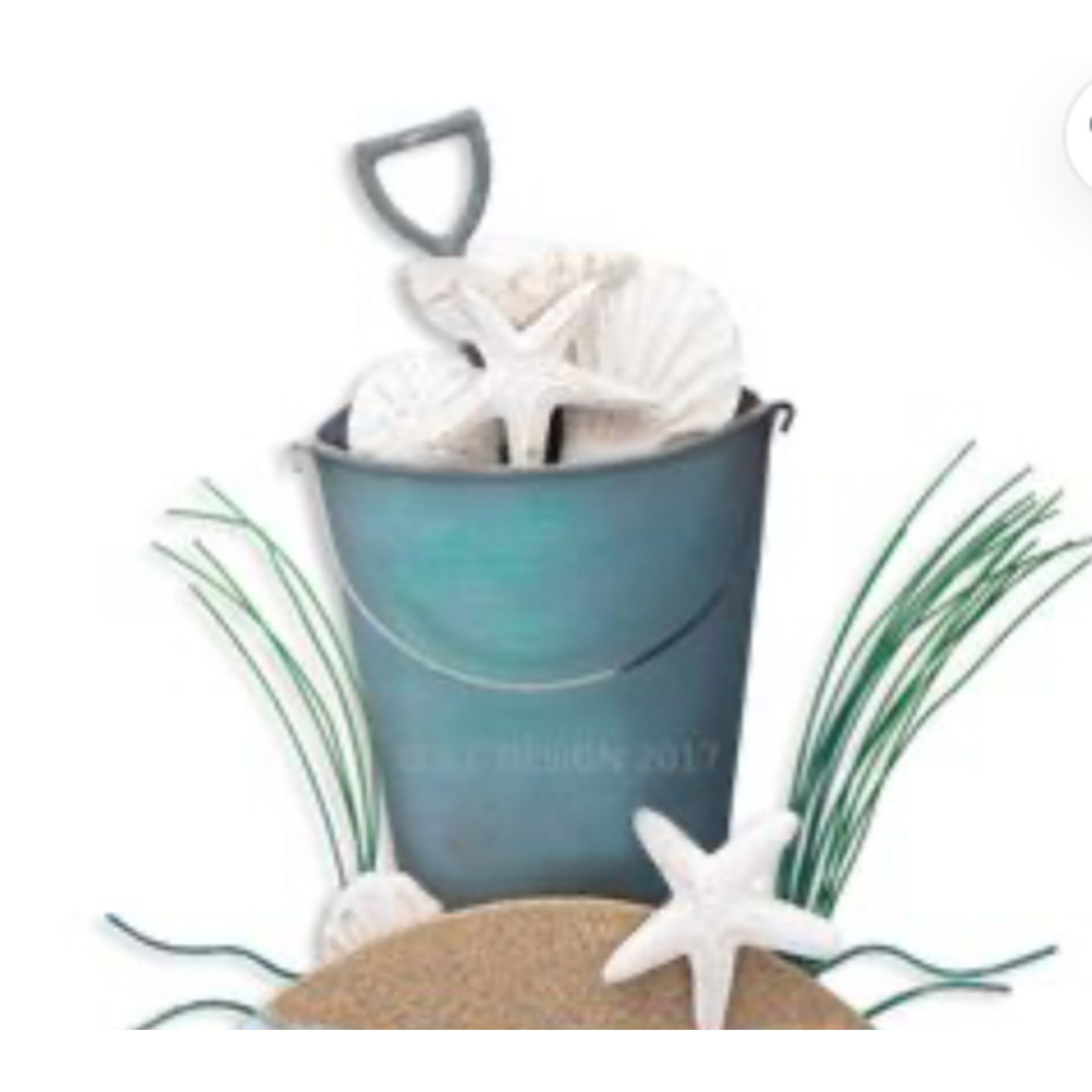 T.I. Designs Beach Bucket Wall Sculpture