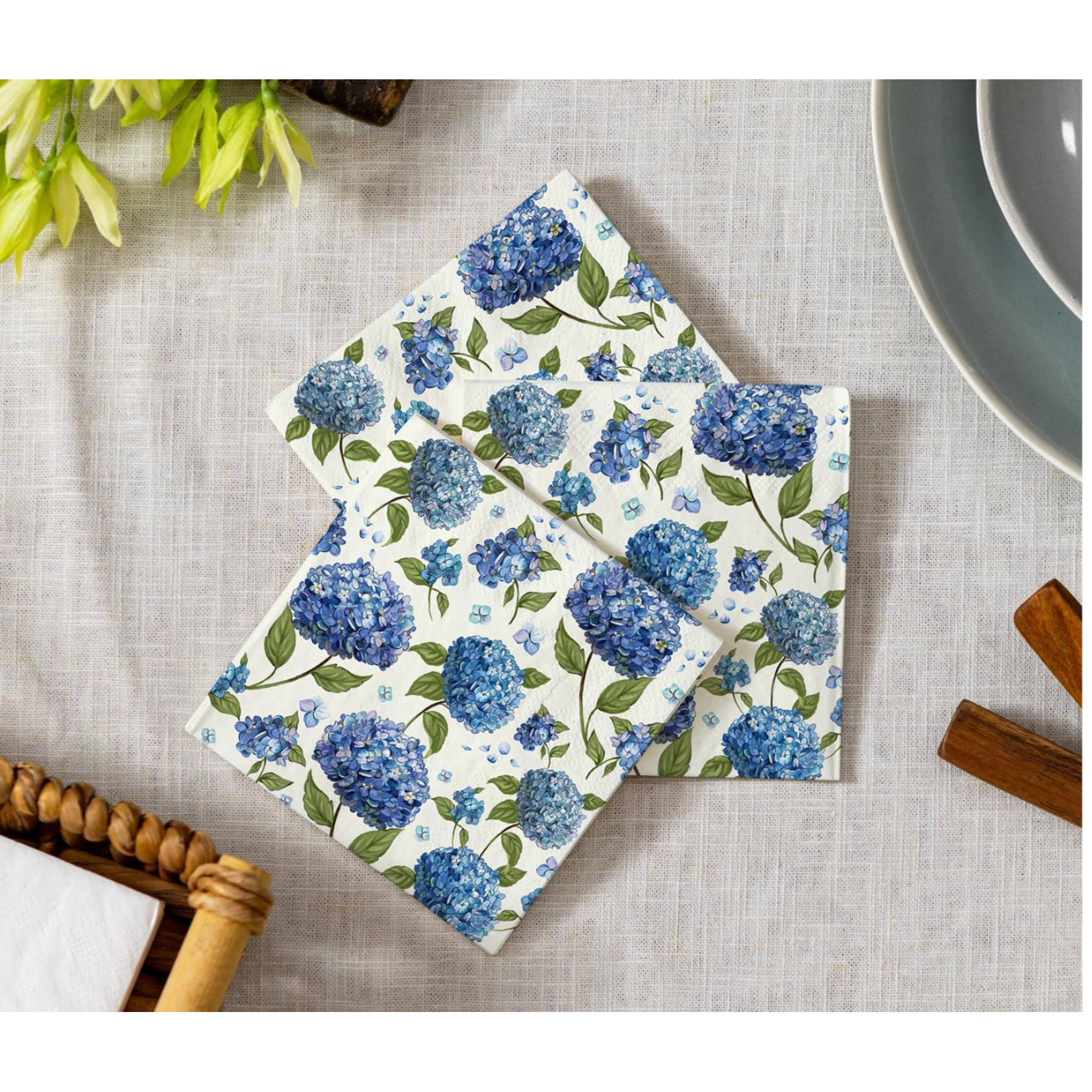 Hydrangea Cocktail Napkin