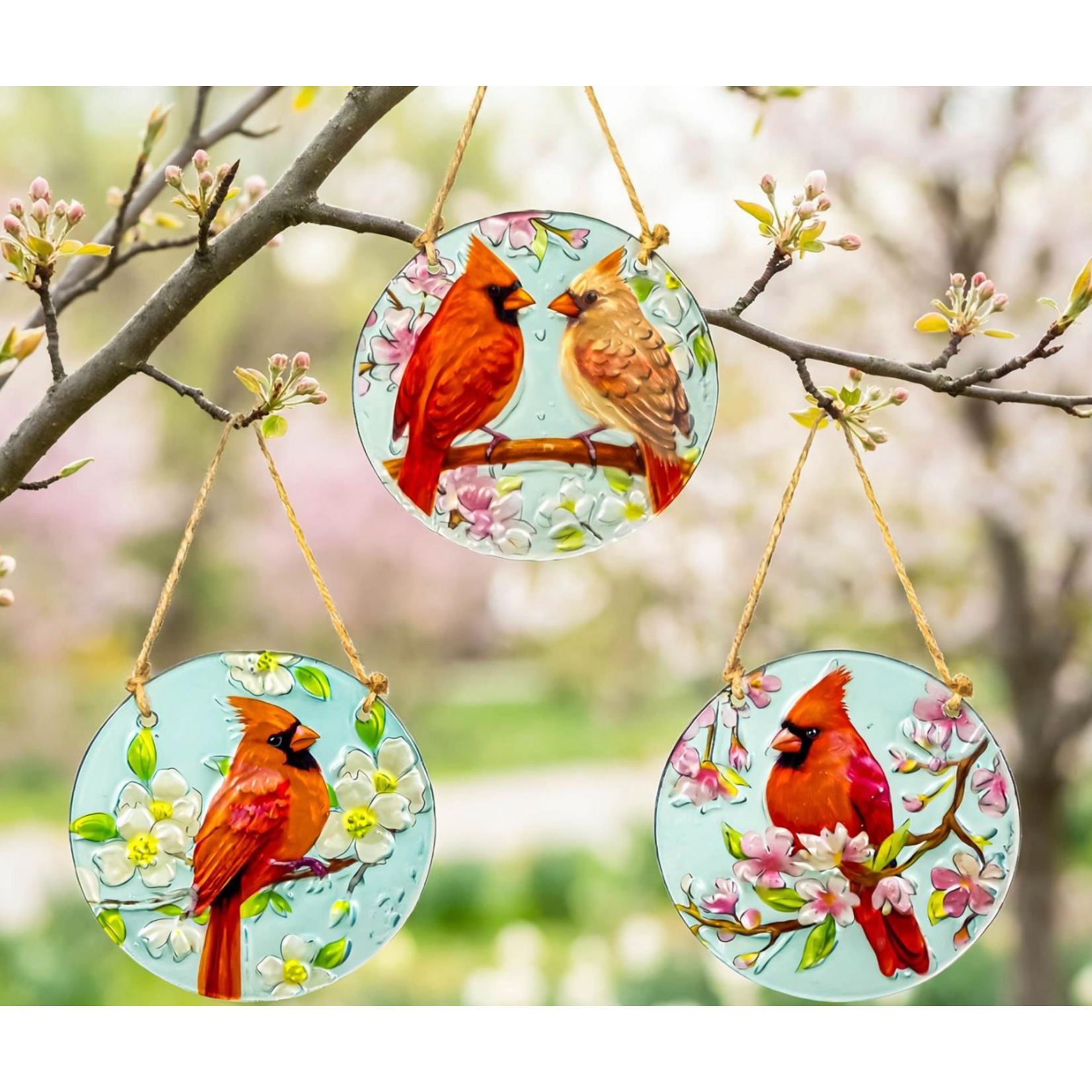 Memorial Glass Suncatchers, Cardinal