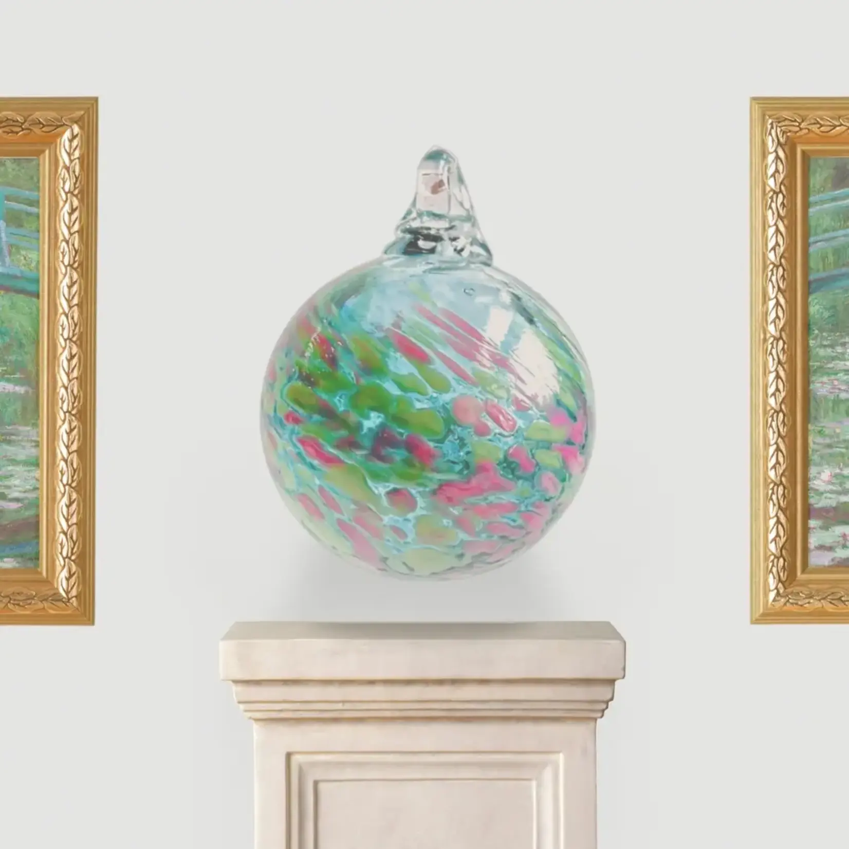Handblown Glass Ball- by Luke Adams-Color Monet