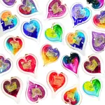 Glass Heart Handblown in Massachusetts - Assorted Colors