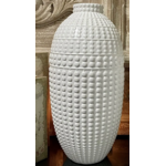 The Lighted Garden White Ceramic Vase-Large