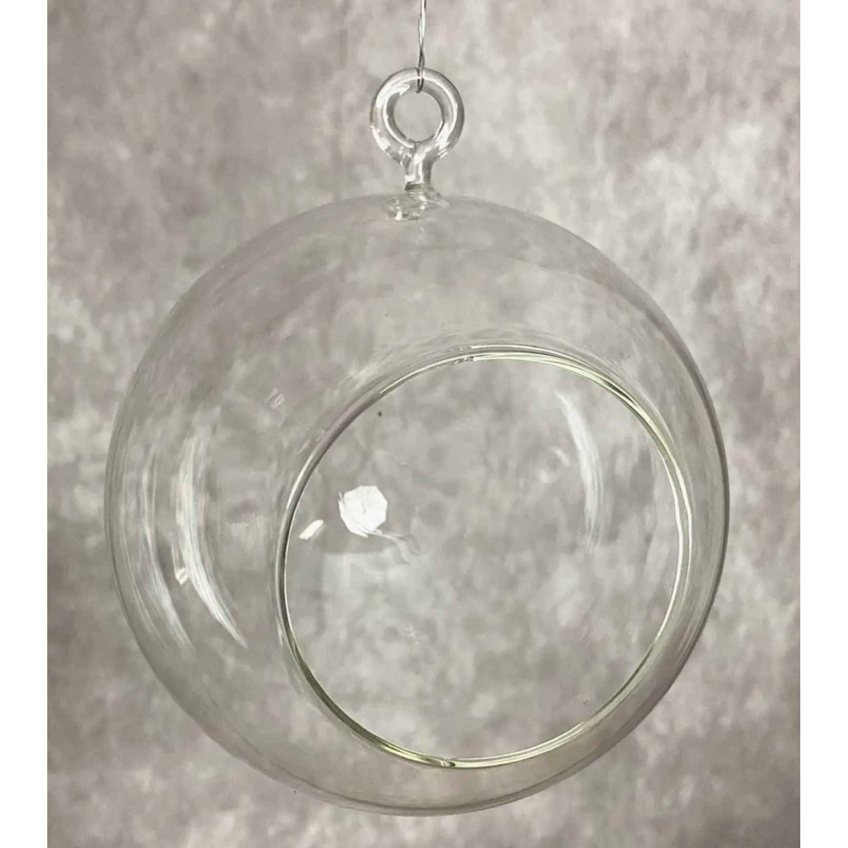 The Lighted Garden Round Glass Tea Light/Planter Holder 4.5"