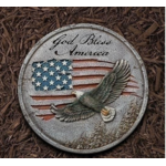 God Bless America Garden Stone