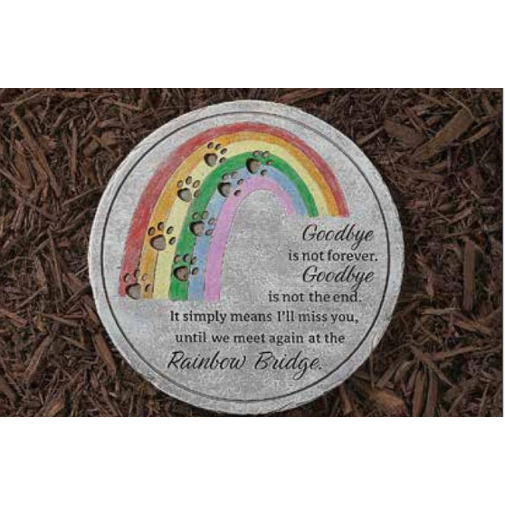 Rainbow Bridge Garden Stone-Pet Memorial