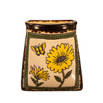 Ceramic Mini Wall Pocket Planter Sunflower or Butterfly