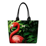 Jungle Flamingo Tote Bag