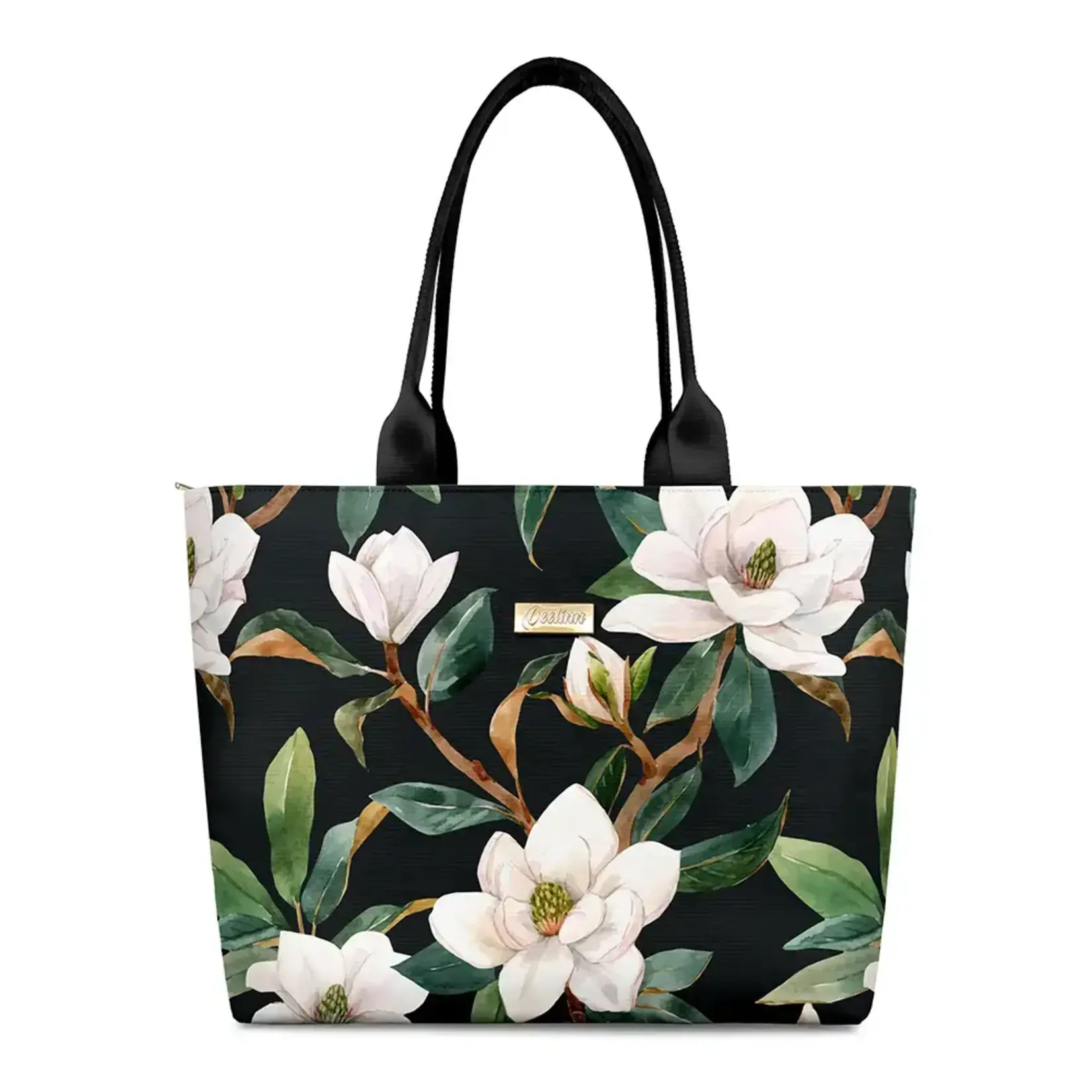 Midnight Magnolias Tote Bag