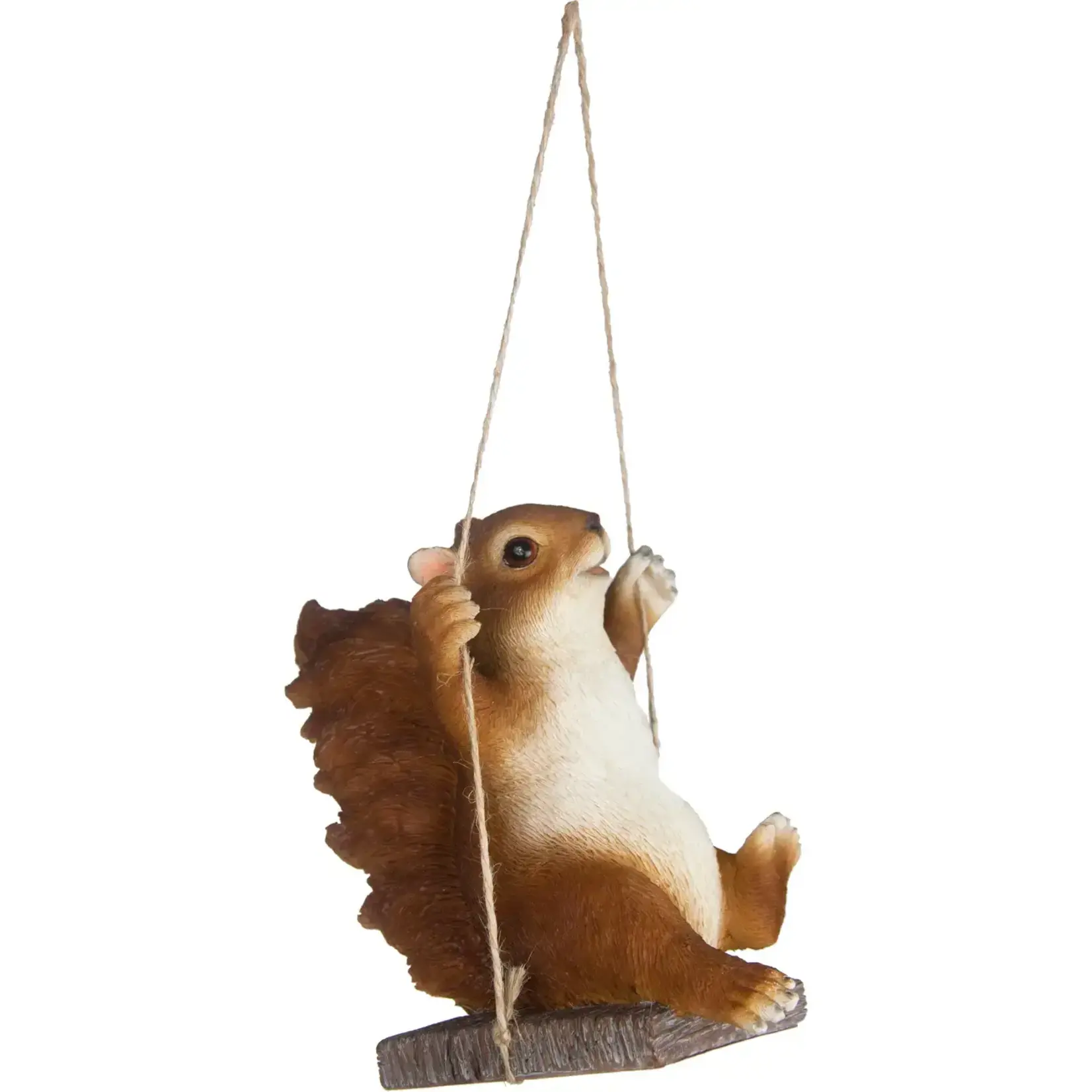 Resin Squirrel on Swing