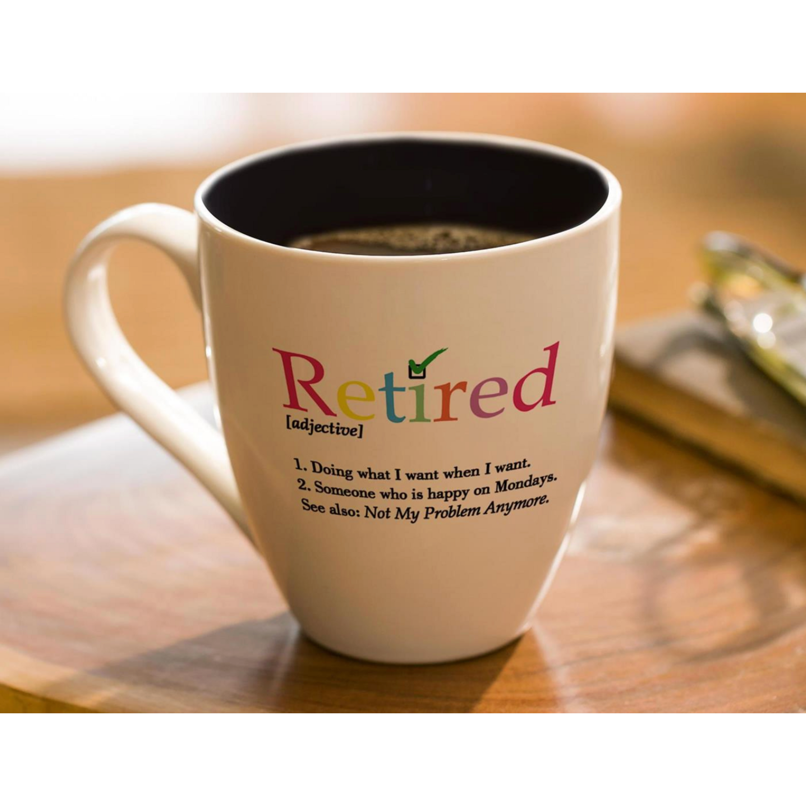 Retired Definition Ceramic Cup O' Java, 17oz, Gift Box