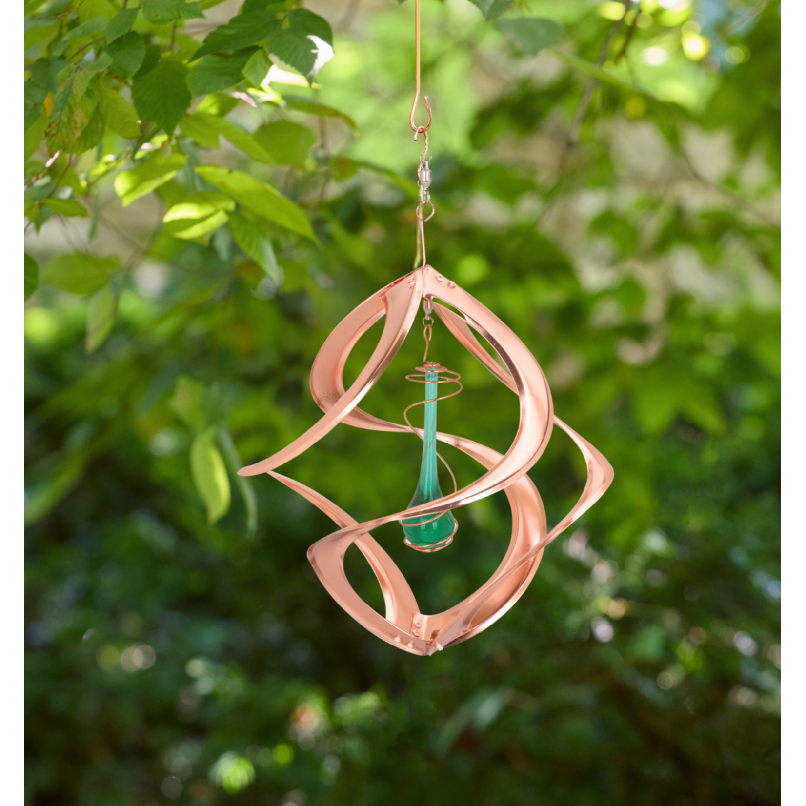 Copper Cosmix 11" with Green Teardrop