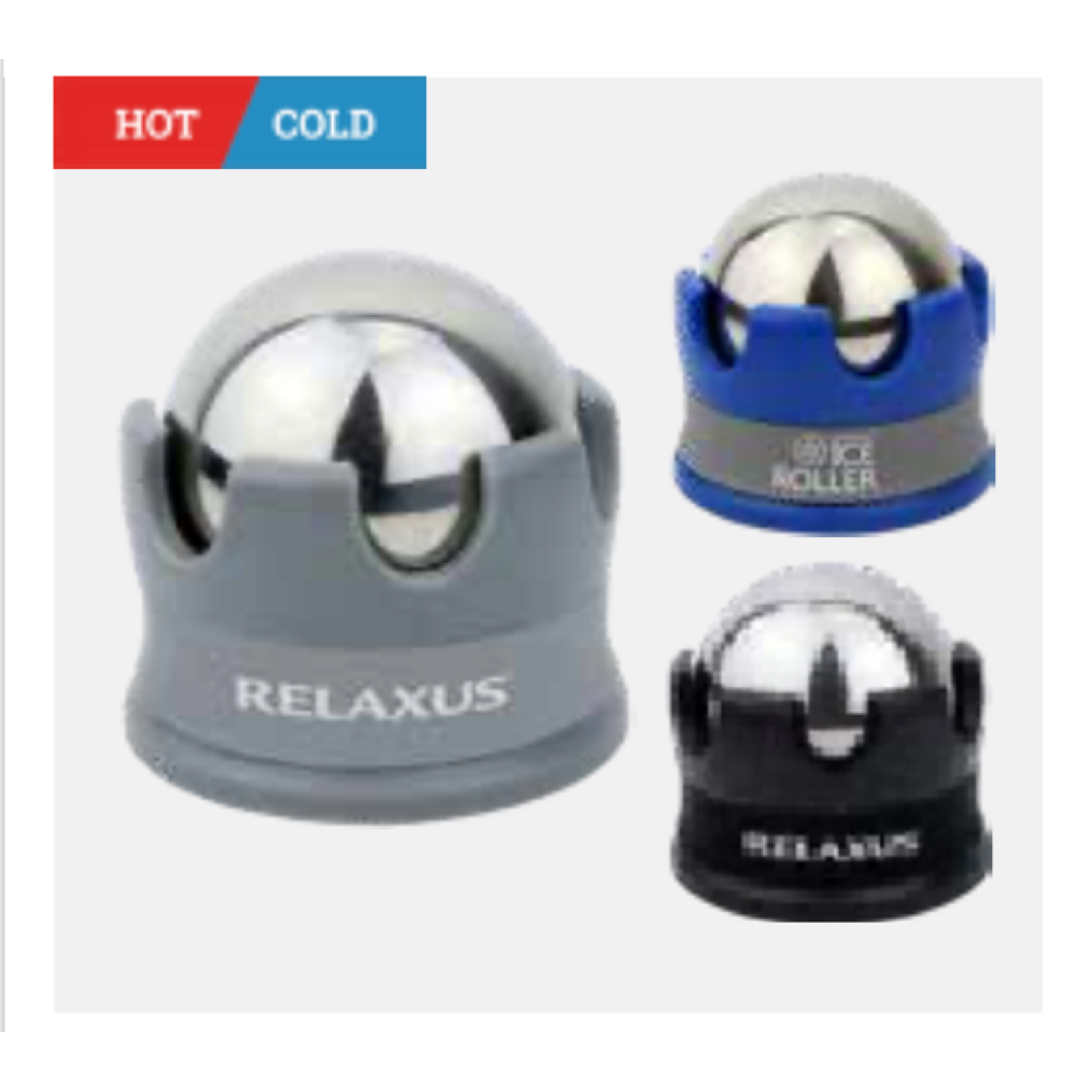 Relaxus Harmony Ice & Heat Roller with Blue Holder (No Gray or Black available)