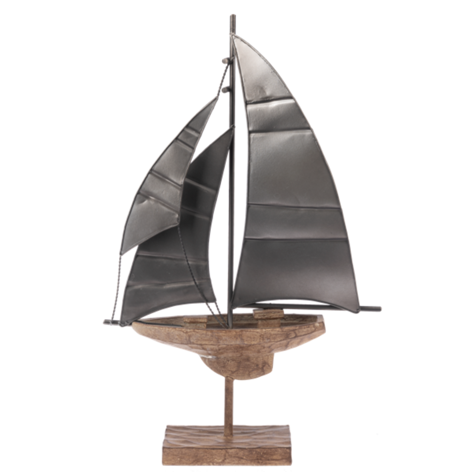 Sailboat Figure Resin Metal