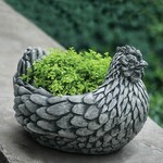 Campania Chicken Planter-Cast Stone