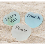 Garden Age Supply 4" Sea Glass Heart-Brother