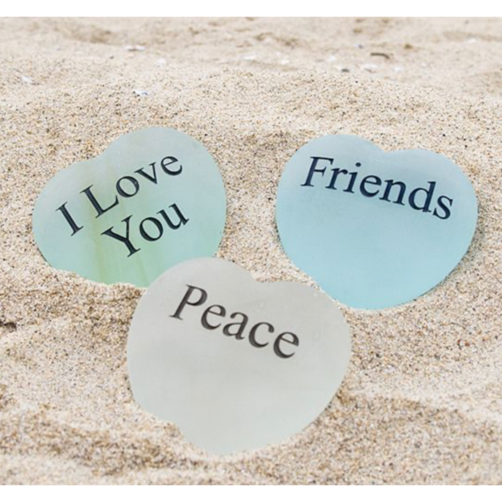 Garden Age Supply 4" Sea Glass Heart-Brother