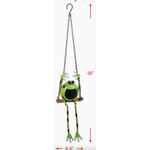 Swinging Froggy Solar Hanging Buddy-"Josie"