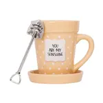 Flower Pot Mug:  You Are My Sunshine
