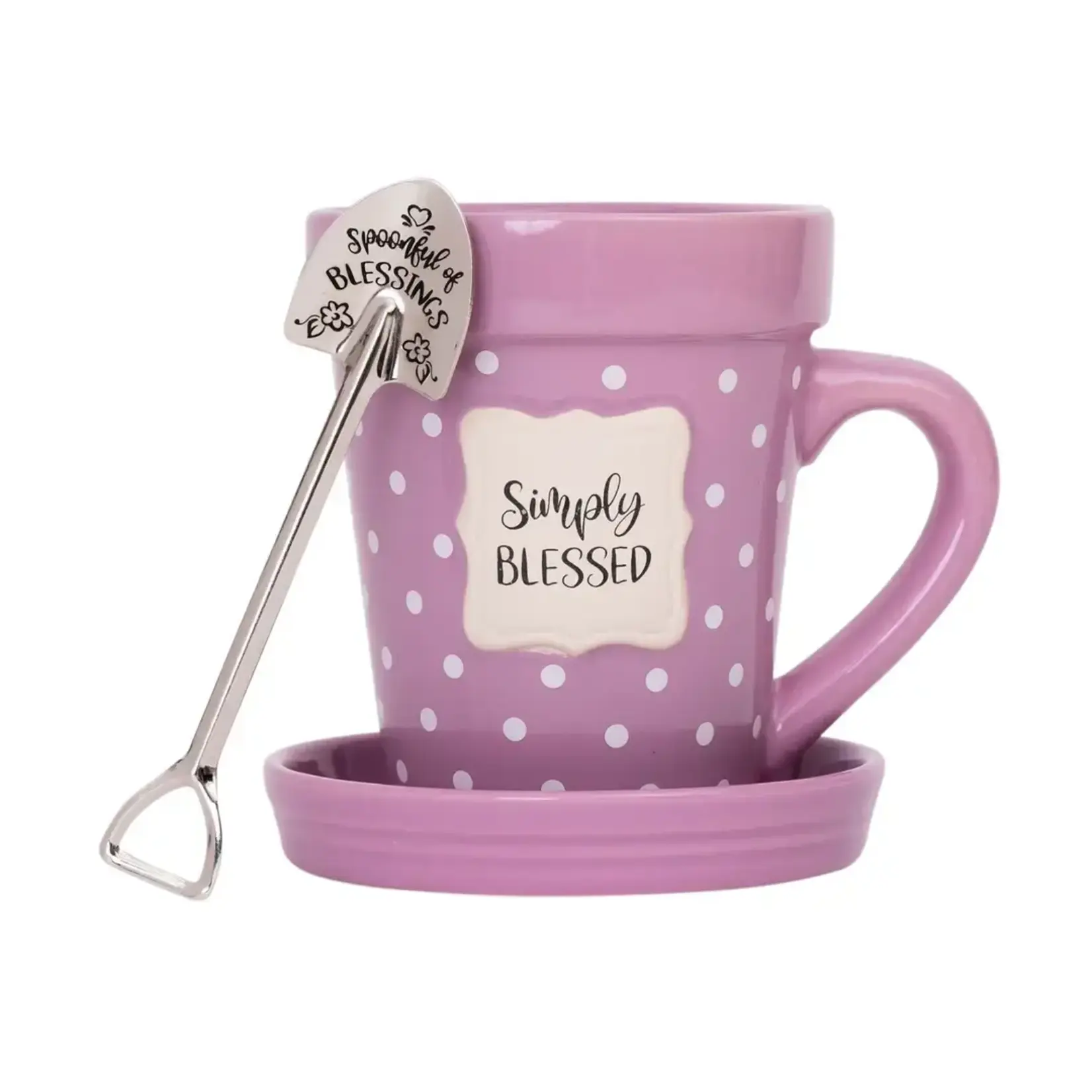 Flower Pot Mug: Simply Blessed