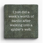 Paisley and Parsley Marble Coaster: "I just did a weeks worth of cardio after walking into a..."