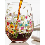 Abbott Floral Bee Garden Stemless Wine Glass