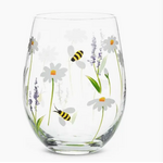Abbott Lavender & Bees Stemless Wine Glass