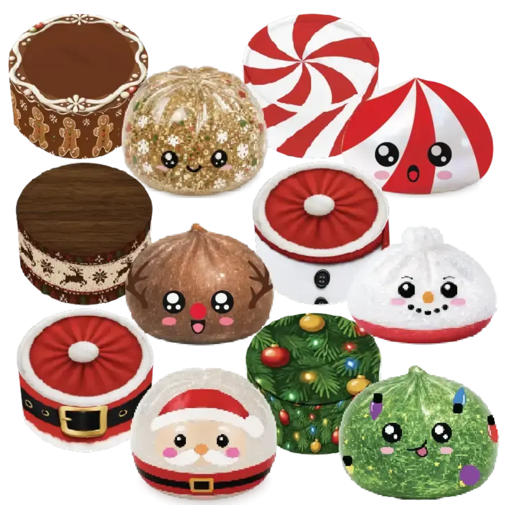 Fun Doh Squishy Toy - Mystery Christmas