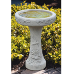 Massarelli Stone One Piece Hummingbird Bird Bath