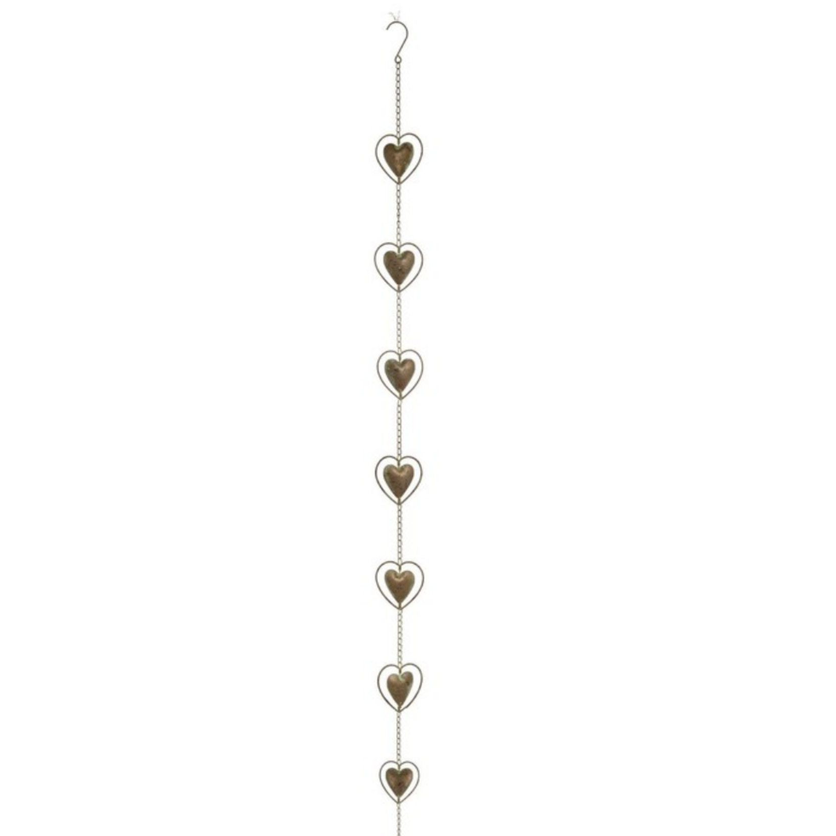 Ganz Gold Patina Heart Rain Chain
