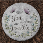Butterfly Garden Stone 10"